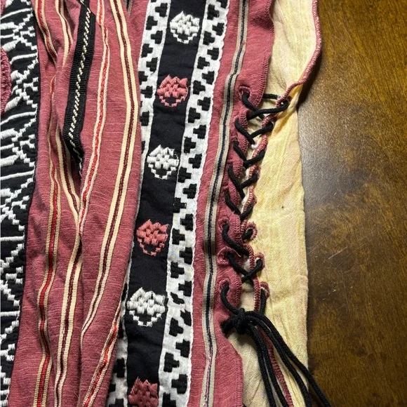 NWT Free People Crochet Tunic Top XS Antique Combo Boho Lagenlook Cottagecore - Picture 8 of 15